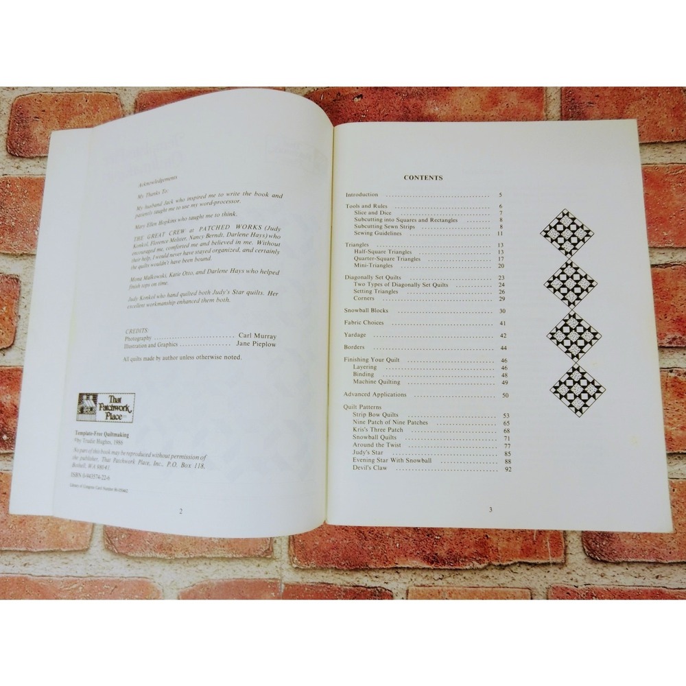 Template-Free Quiltmaking Trudie Hughes 1986 That Patchwork Place Craft Book - Picture 7 of 9